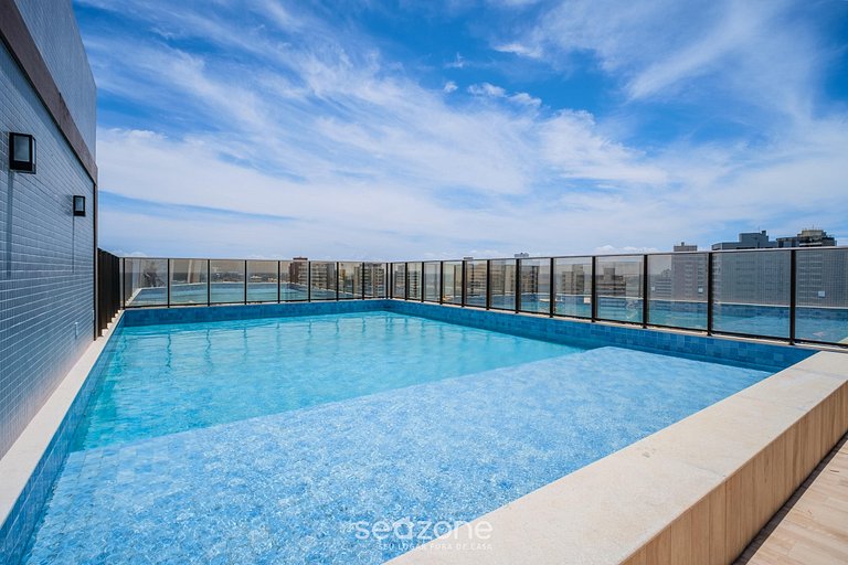 Estudio en Cond. con Piscina, 750m del mar SMT0713