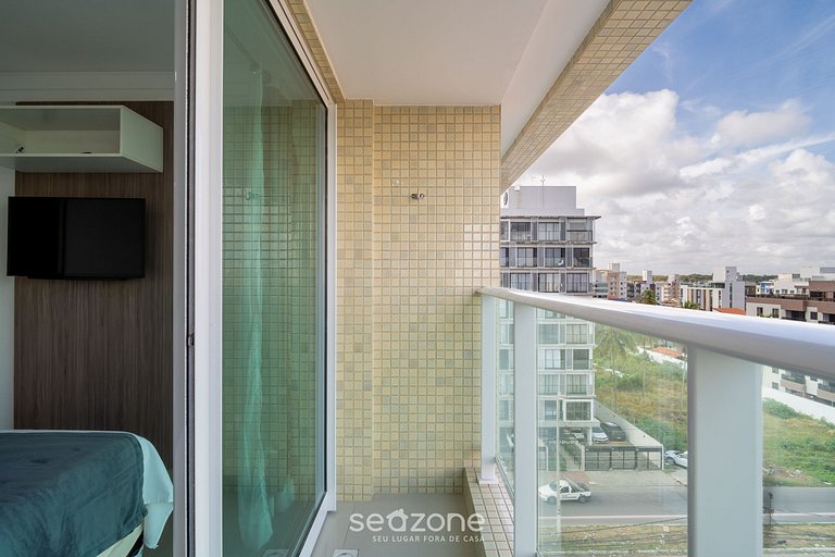 Moderno c/ piscina a 40 m da praia CMZ0616