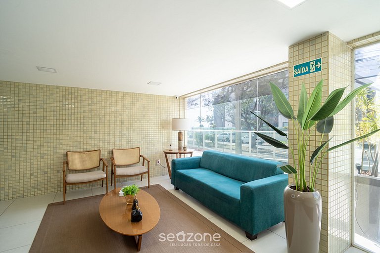 Moderno c/ piscina a 40 m da praia CMZ0616