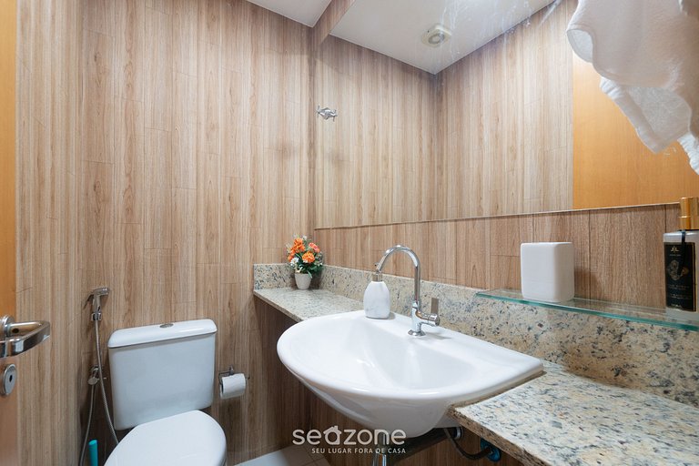 Studio c/ piscina e churrasq. no prédio - RAQ1609