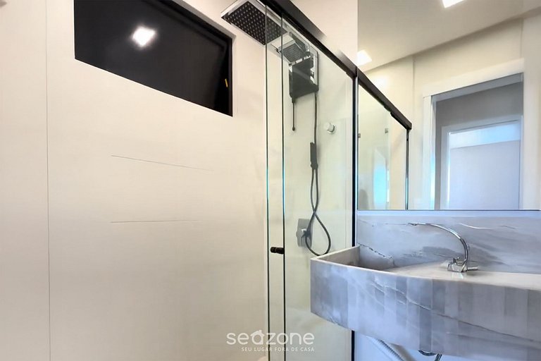 Apto c/ 2D, parrilla y vista mar Itapema LPR1302