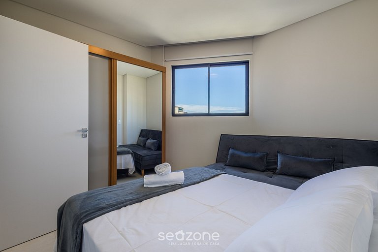 Apto c/ 2Q churrasq. e vista mar, Itapema LPR1302