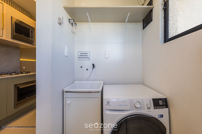 Apto c/ 2D, parrilla y vista mar Itapema LPR1302