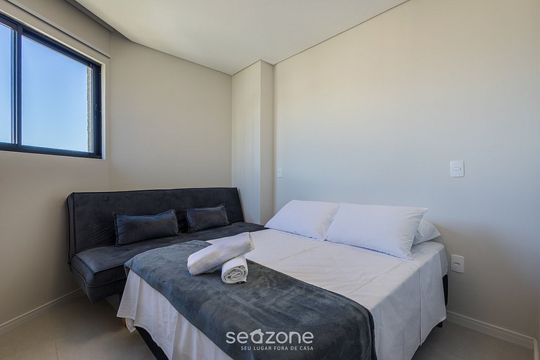 Apto c/ 2Q churrasq. e vista mar, Itapema LPR1302