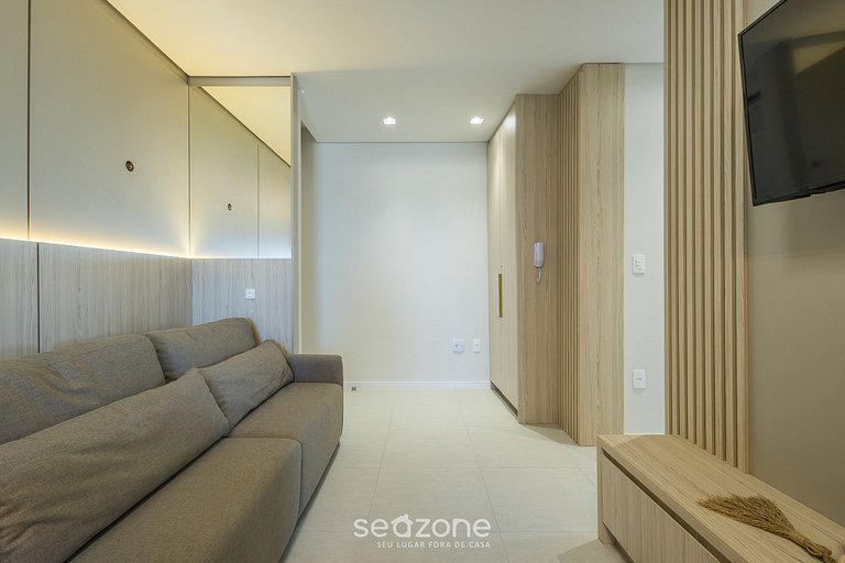 Apto c/ 2Q churrasq. e vista mar, Itapema LPR1302