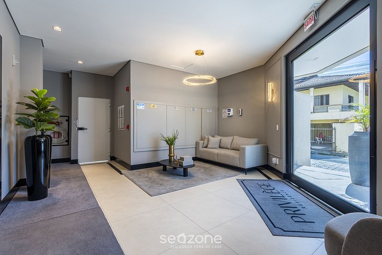 Apto c/ 2Q churrasq. e vista mar, Itapema LPR1302