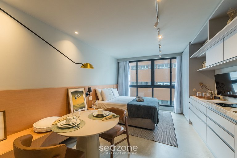 Estudio en condominio con piscina LIV0705