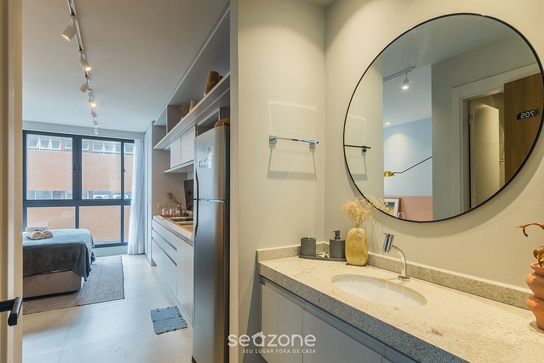 Estudio en condominio con piscina LIV0705