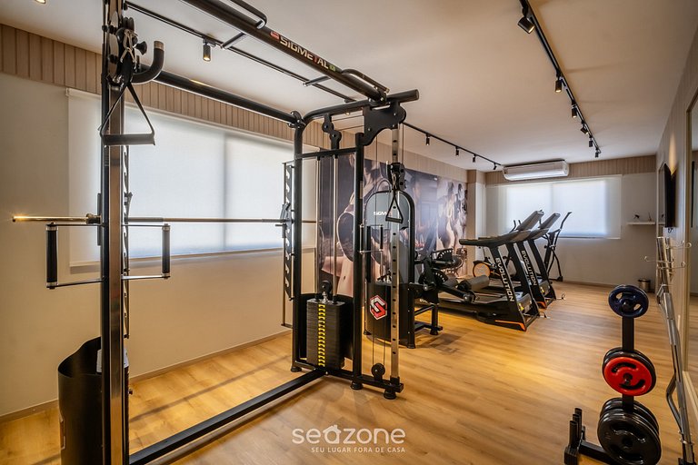 Studio c/ varanda e vista a 220m da Praia ONE0607