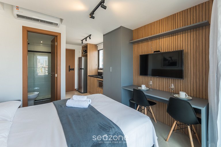 Studio c/ balcón en Barra, a 500 m del mar ZNB1601