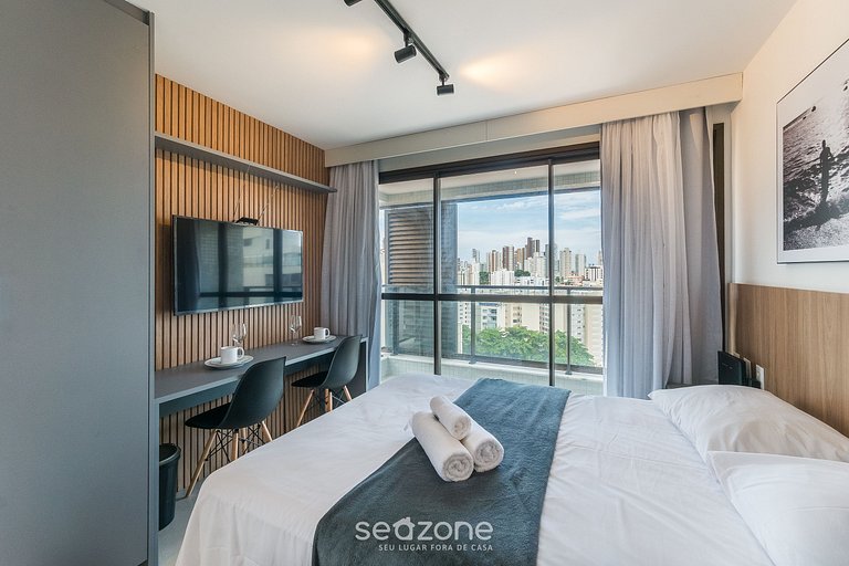 Studio c/ balcón en Barra, a 500 m del mar ZNB1601