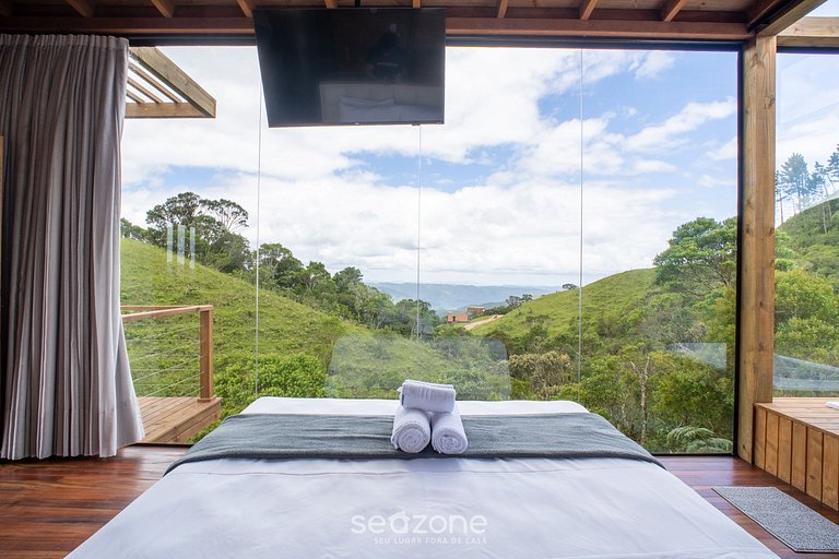 Cabaña c/jacuzzi cerca de Florianópolis VST026