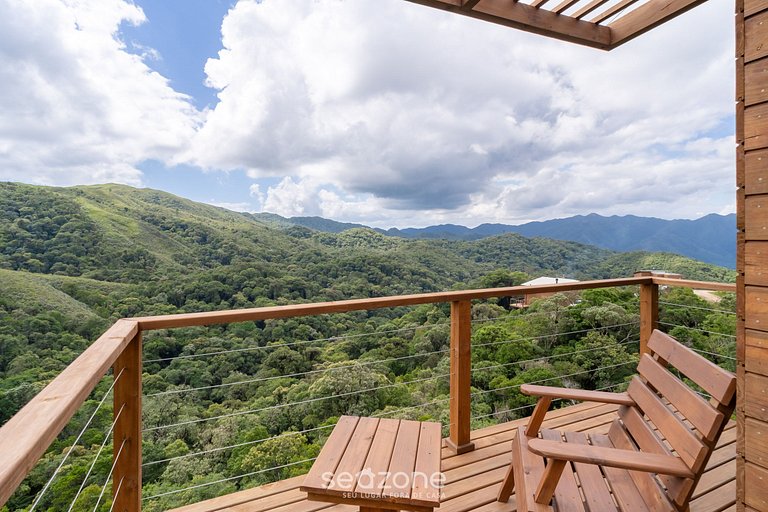 Apto c/ lareira, jacuzzi e vista incrível - VST027