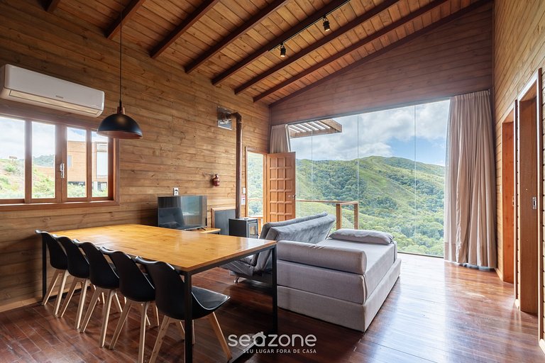 Apto c/ chimenea, jacuzzi y vista increíble VST027