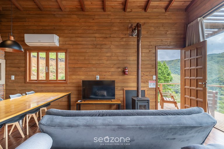 Apto c/ chimenea, jacuzzi y vista increíble VST027