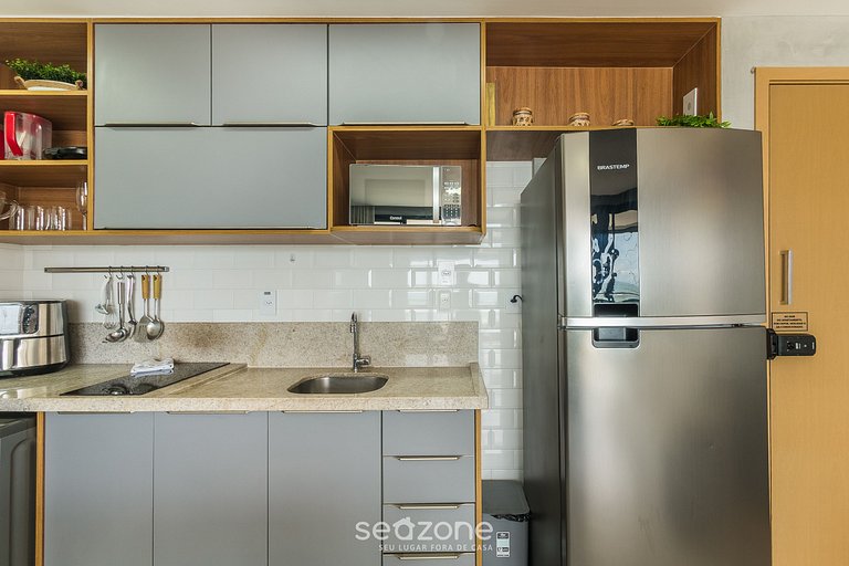 Apto c/ 1 suite y balcón c/ vista al mar HBA0108