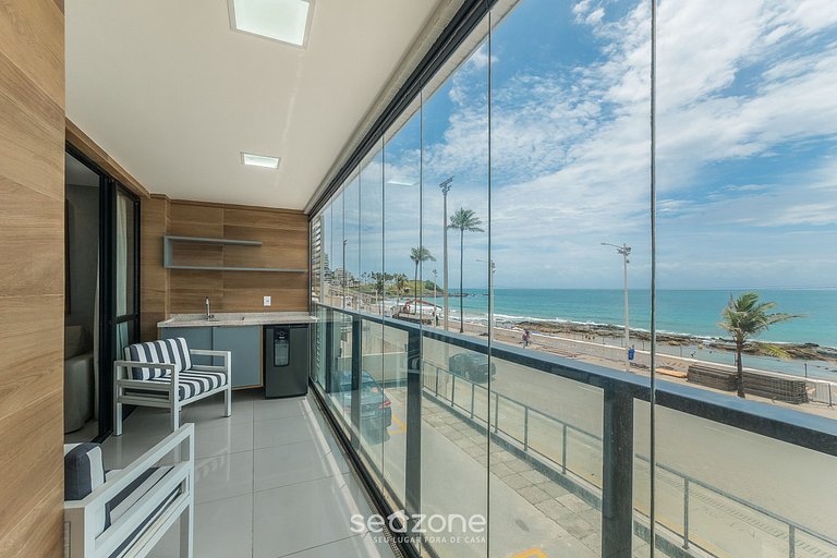 Apto c/ 1 suite y balcón c/ vista al mar HBA0108