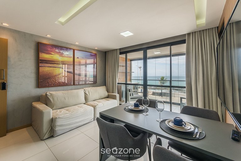 Apto c/ 1 suite y balcón c/ vista al mar HBA0108