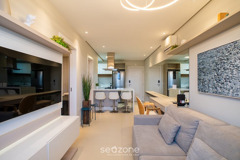 Apt en edif. c/ piscina en Centro-Floripa CJO0202