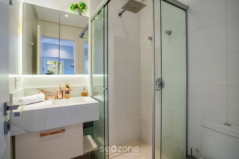 Apt en edif. c/ piscina en Centro-Floripa CJO0202