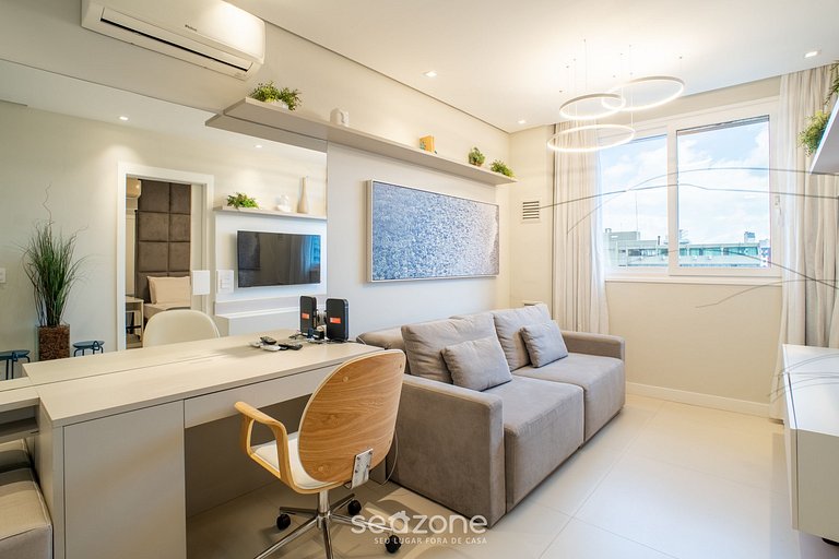 Apt en edif. c/ piscina en Centro-Floripa CJO0202