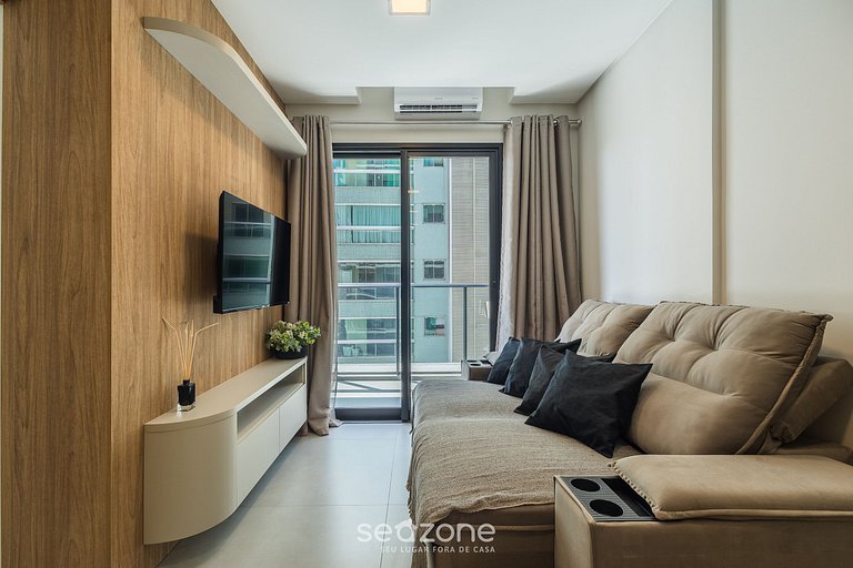 Apto c/ balcón a 220 m del mar FFS0901