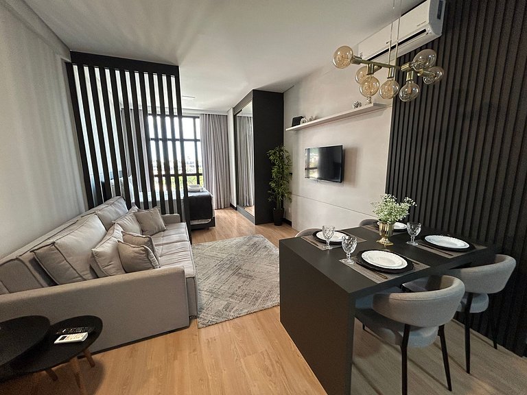 Estúdio em edf. c/ piscina, 550m do mar LDU0202