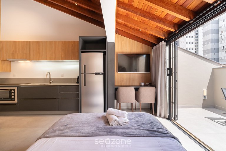 Studio con balcón privado en Floripa CMA0201