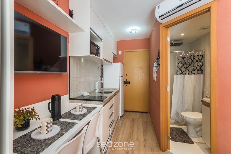 Moderno c/ piscina a passos do Mar SMA0110