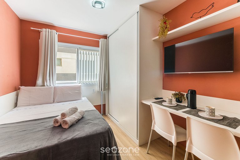 Studio em cond. c/ piscina a passos do Mar SMA0110