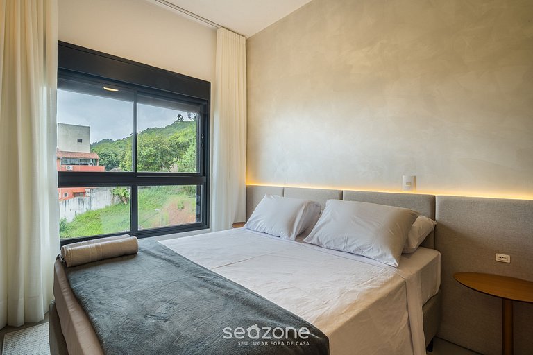 Apto c/ churrasq. a poucos passos do mar RTY0305