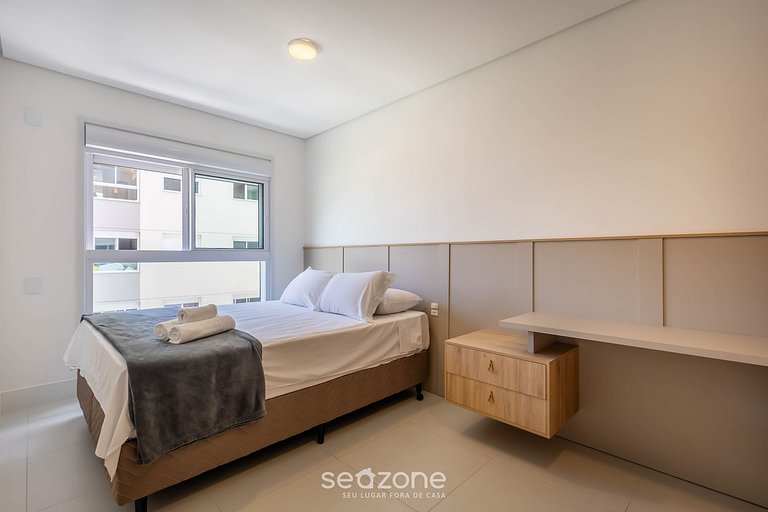 Apto c/ Churrasqueira a 200m da Praia PTC1304