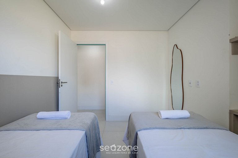 Apto c/ Churrasqueira a 200m da Praia PTC1304