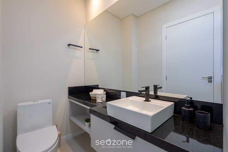 Apto c/ Churrasqueira 500m da Praia LPR1304