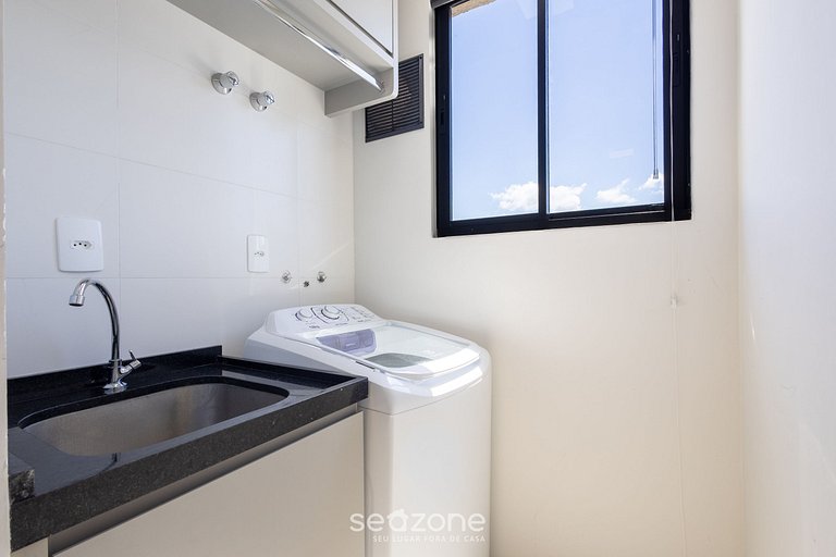 Apto c/ Churrasqueira 500m da Praia LPR1304