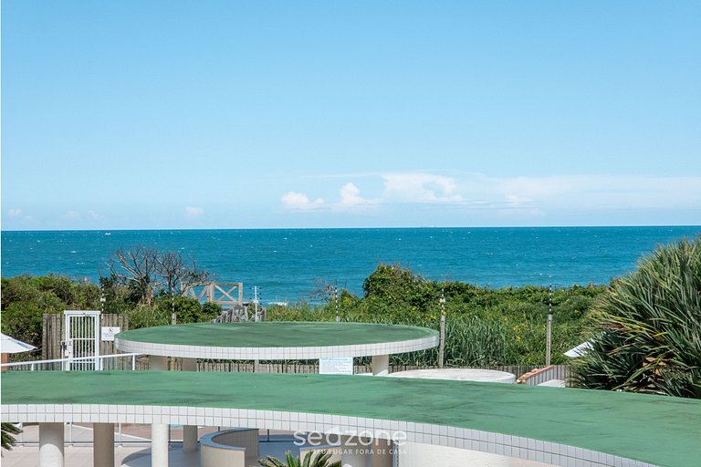 Apto em cond. à beira-mar c/ piscina POM0111