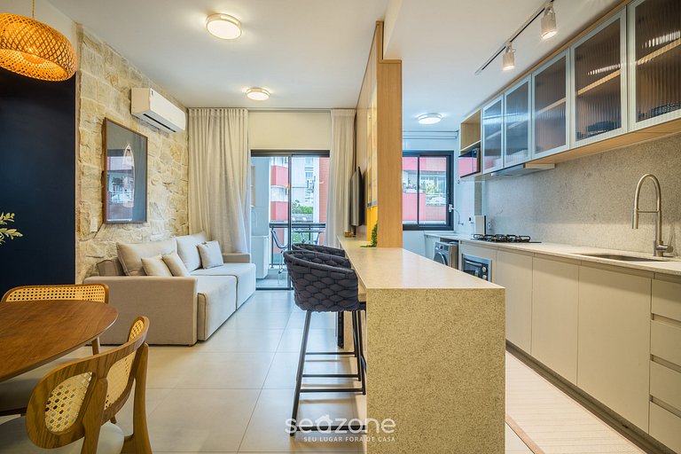 Apto c/ parrilla y balcón a 220 m del mar RTY0216