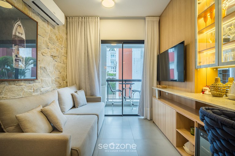 Apto c/ parrilla y balcón a 220 m del mar RTY0216