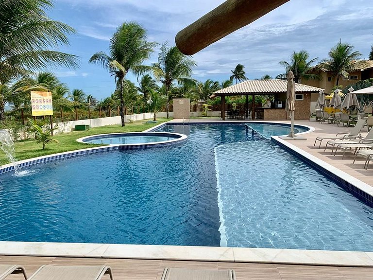 Paraíso frente al mar en cond. c/ piscina en Itacimirim - RS