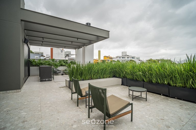 Apto c/ churrasq. e varanda a 220m do Mar RTY0216