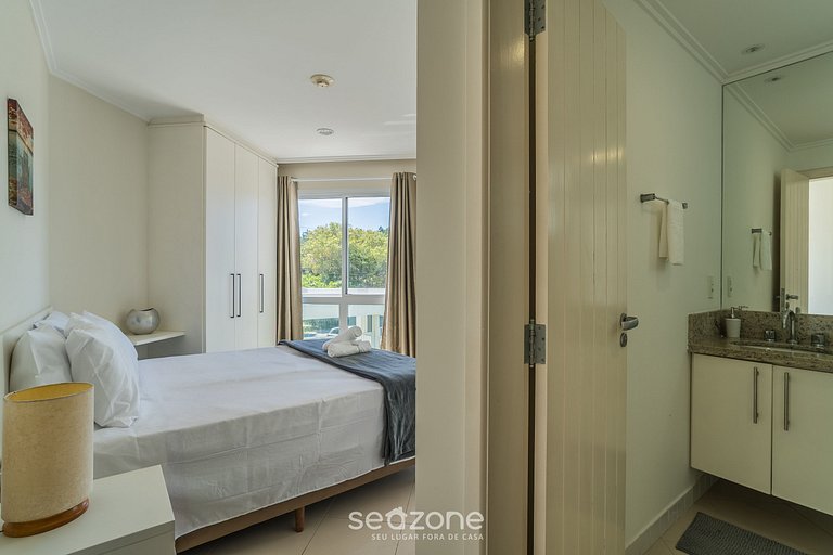 Apto c/ Churrasqueira em cond. Beira-mar PRO0113