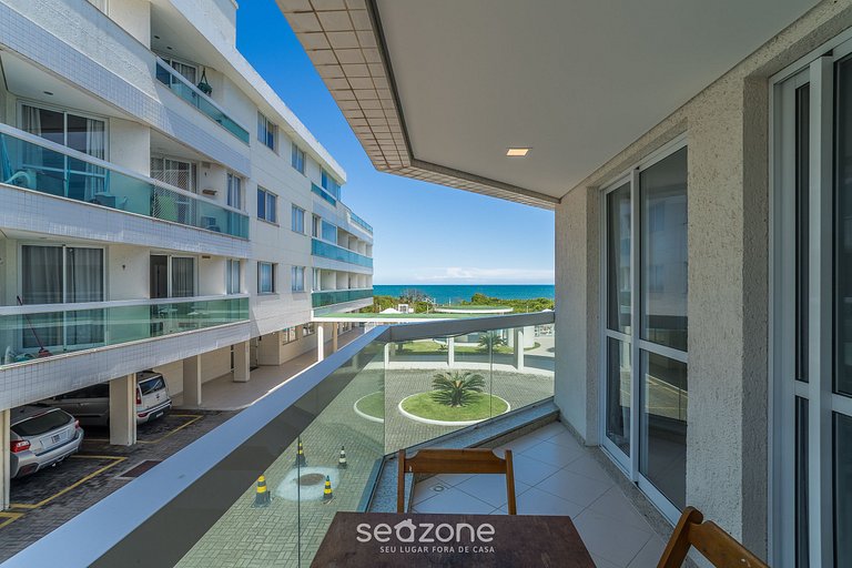 Apto c/ Churrasqueira em cond. Beira-mar PRO0113