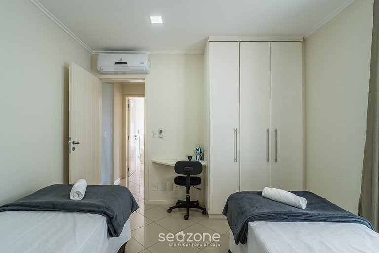 Apto c/ Churrasqueira em cond. Beira-mar PRO0113