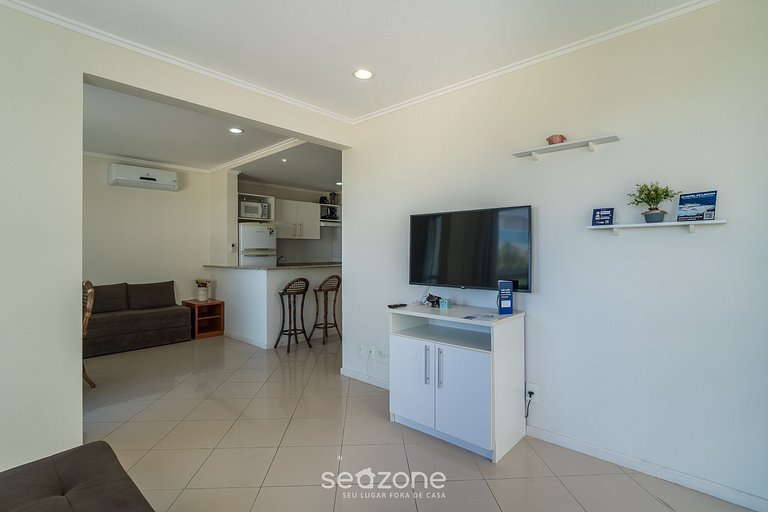 Apto. c/ BBQ en condominio frente al mar PRO0113