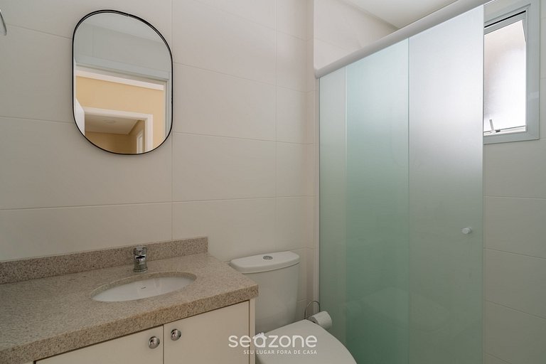 Apto 2QTs e churrasq. a 600 m do mar CCI0205