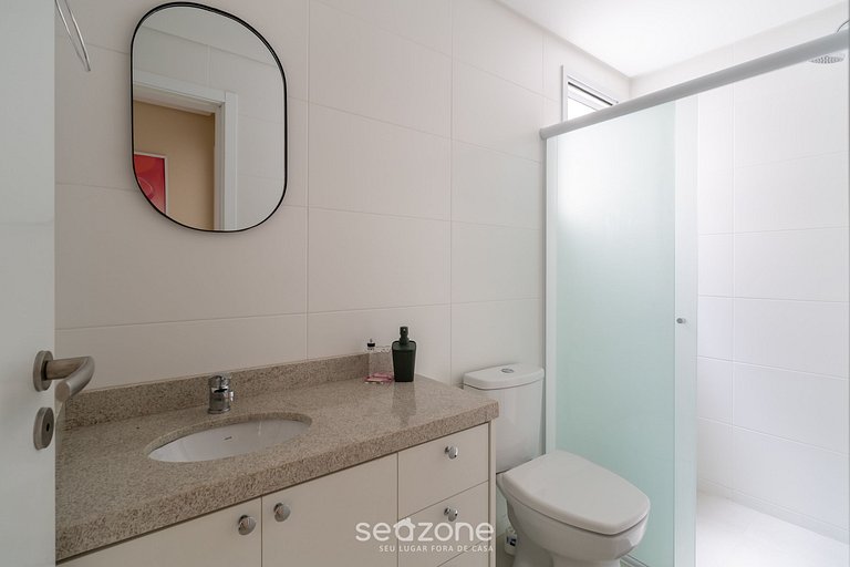 Apto 2QTs e churrasq. a 600 m do mar CCI0205