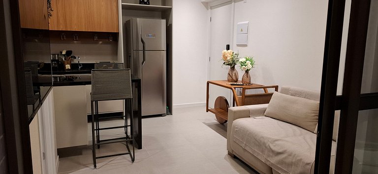 Apto c/ vista mar a 800 m da praia EDF1306