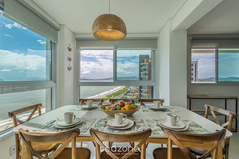 Apt 3Qt c/ Vista mar e churrasq. SHC1601