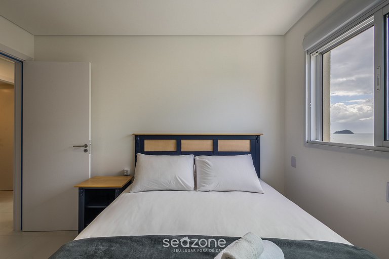 Apt 3Qt c/ Vista mar e churrasq. SHC1601