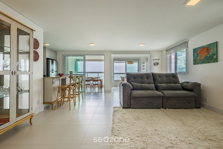 Apt 3Qt c/ Vista mar e churrasq. SHC1601